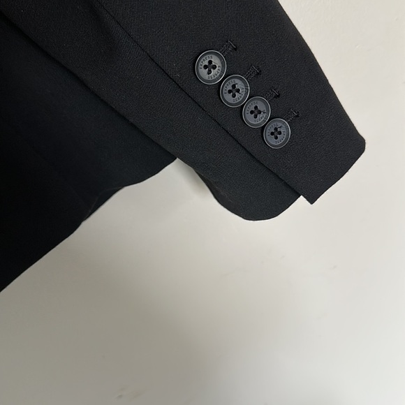 Express Notch Collar One Button Blazer - Black - 2 - Picture 9 of 13
